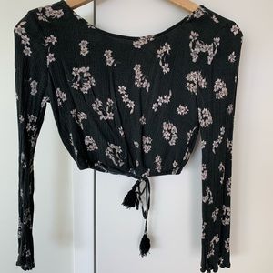 Emerald Floral Crop Top